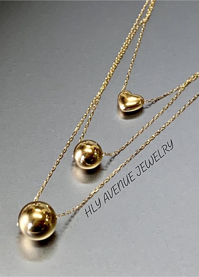 18k Japan Gold 3 Lane Necklace