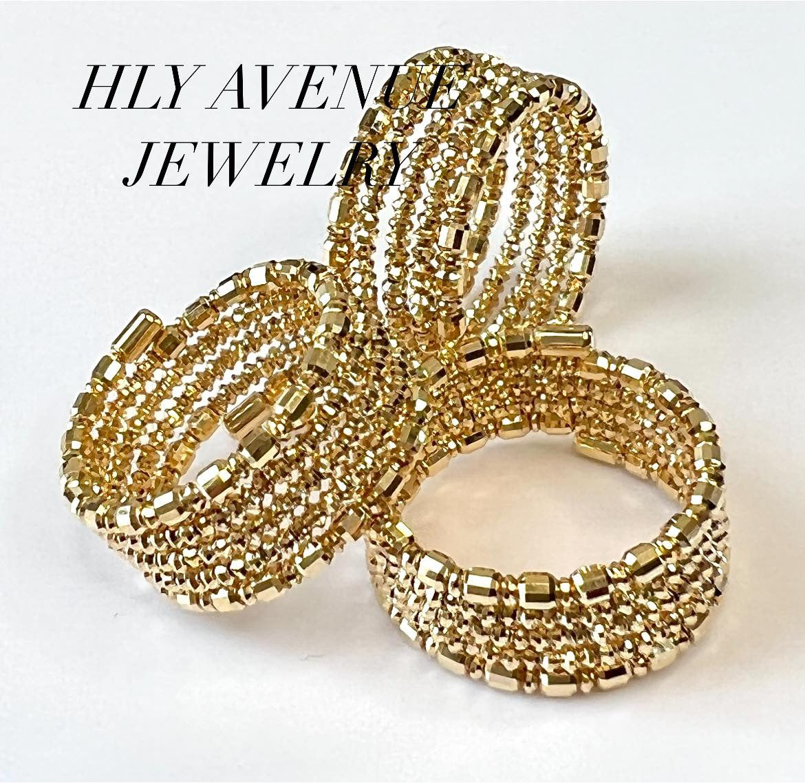 18k Japan Gold 5days Spiral Ring
