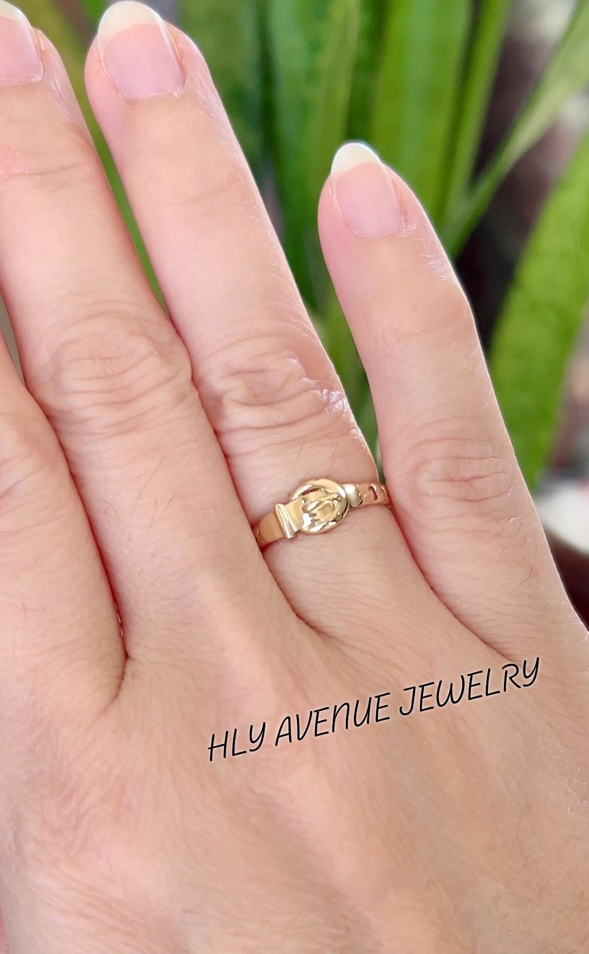18k Japan Gold Belt Ring #11