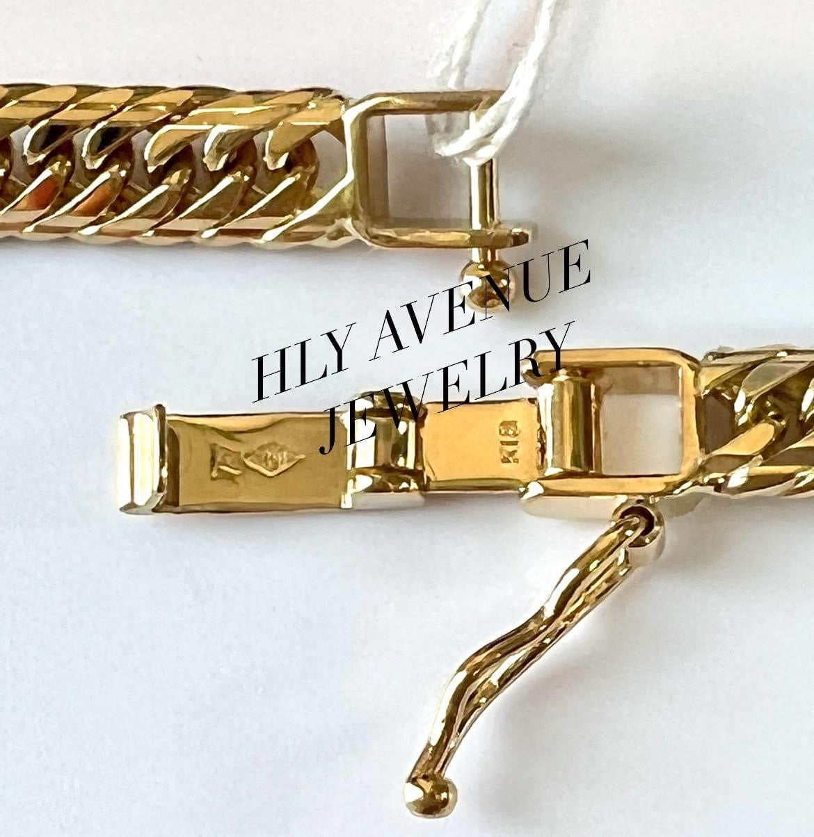 18k Japan Gold Mcut Kihei Bracelet 20CM (10g)