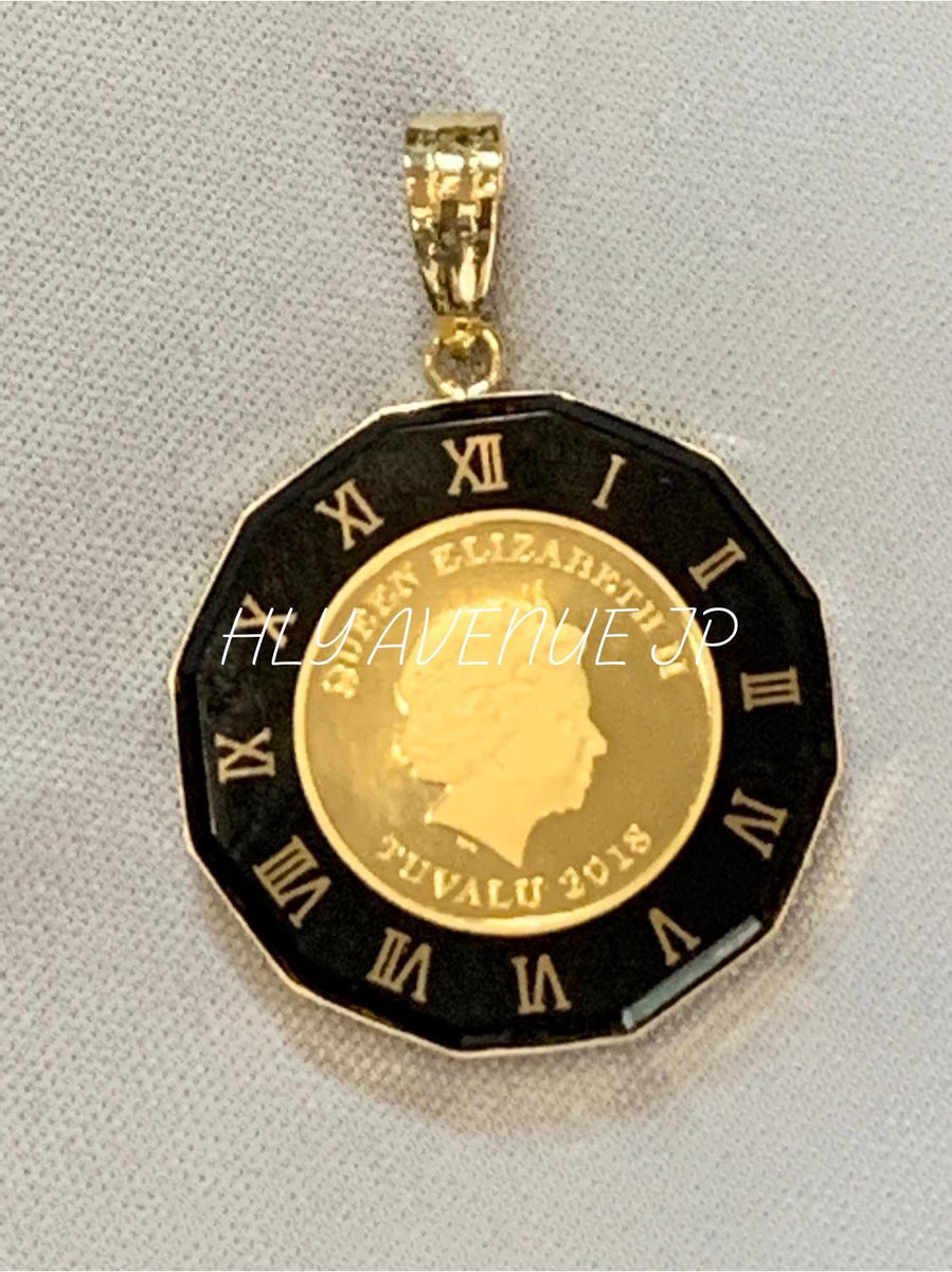 Solid Gold Maple Leaf/Elizabeth 24k/18k Japan Gold Coin Pendant – HLY  Avenue Jewelry