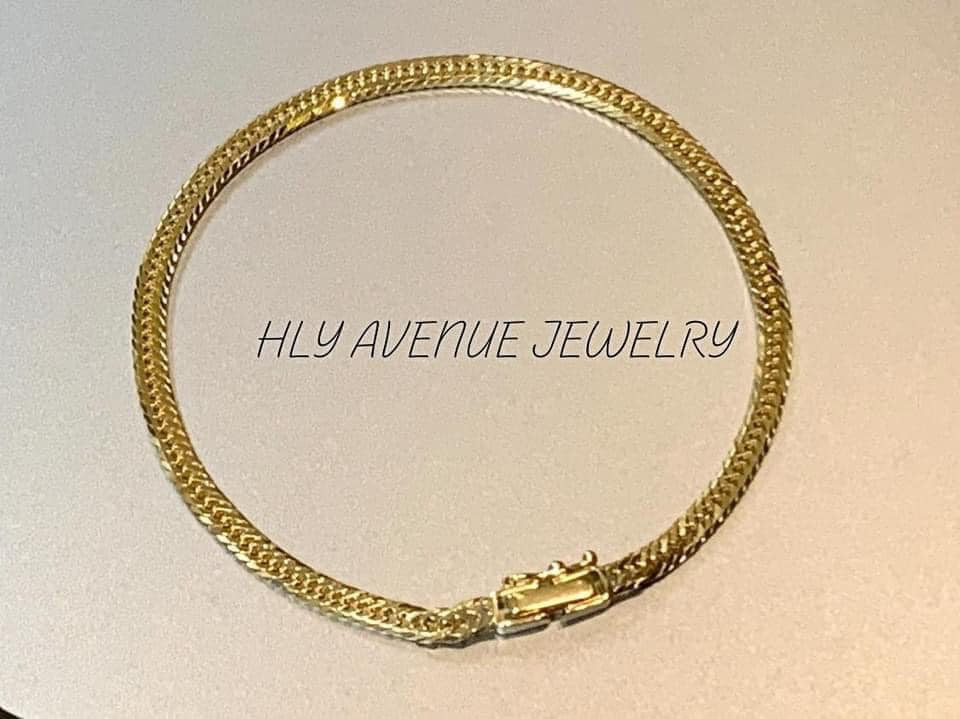 18K Japan Gold 8 Triple Cut Kihei Bracelet
