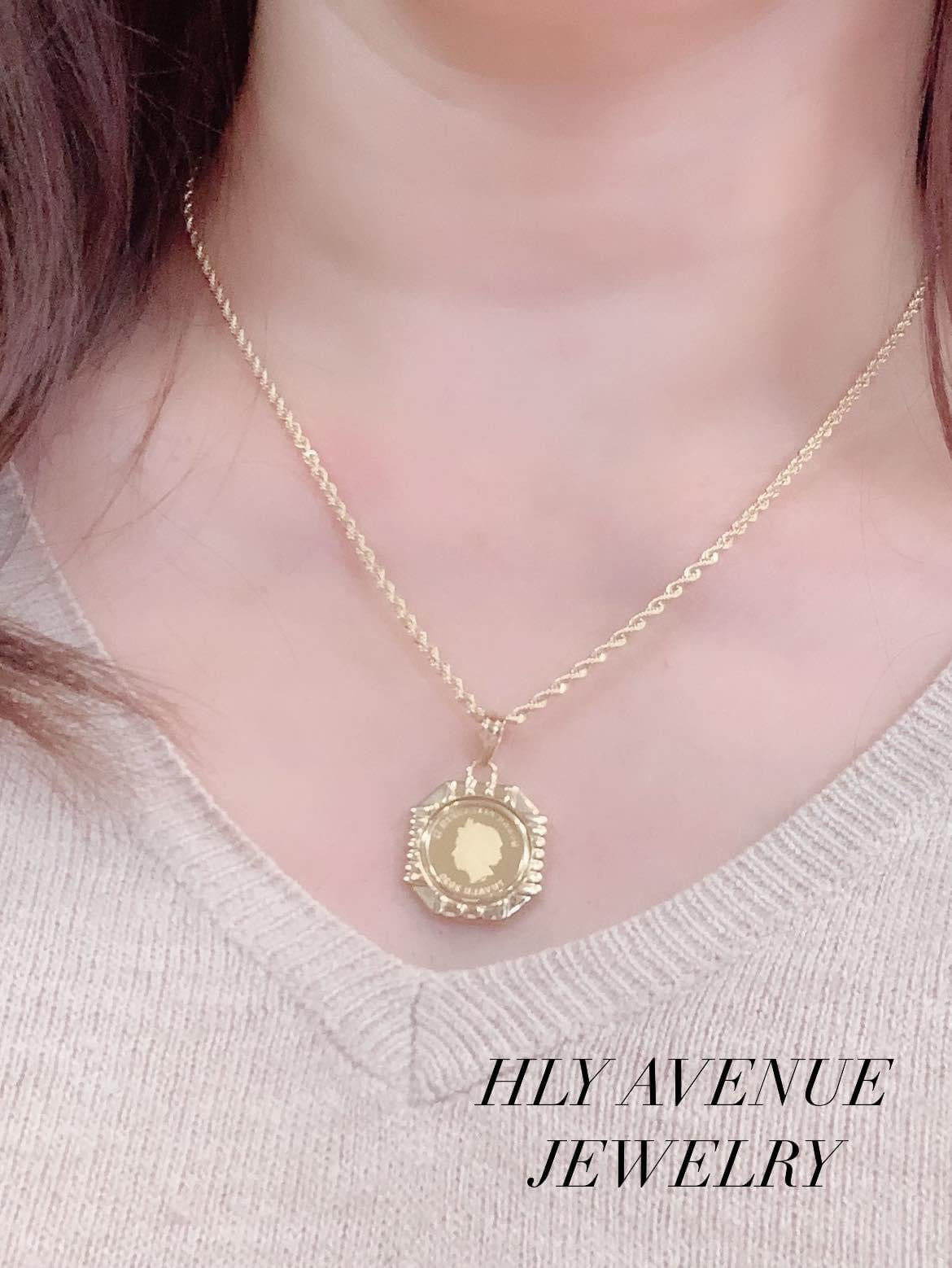 Horse/Elizabeth 24k/18k Japan Gold Pendant