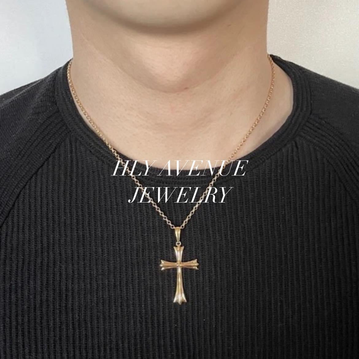 18K Japan Gold Cross Pendant