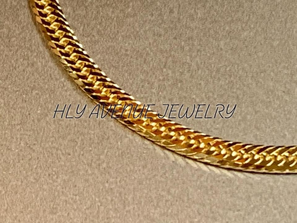 18K Japan Gold 8 Triple Cut Kihei Bracelet