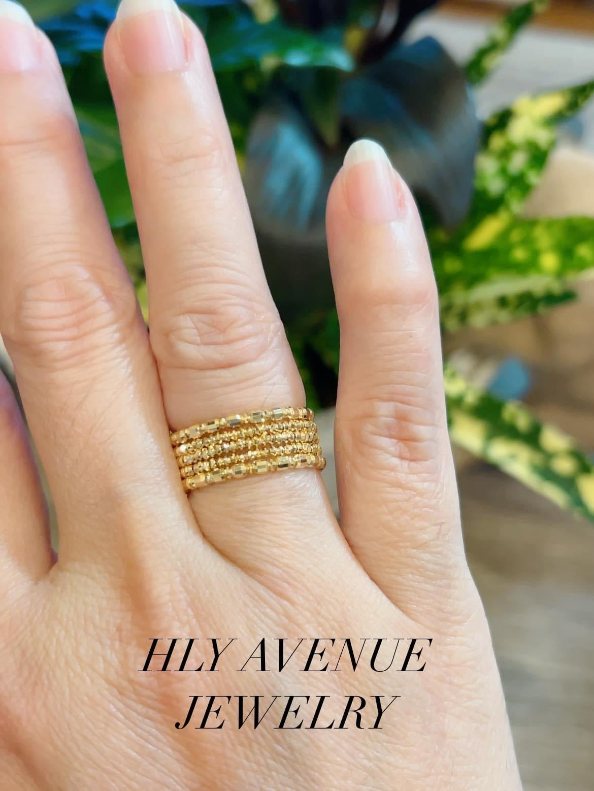 18k Japan Gold 5days Spiral Ring