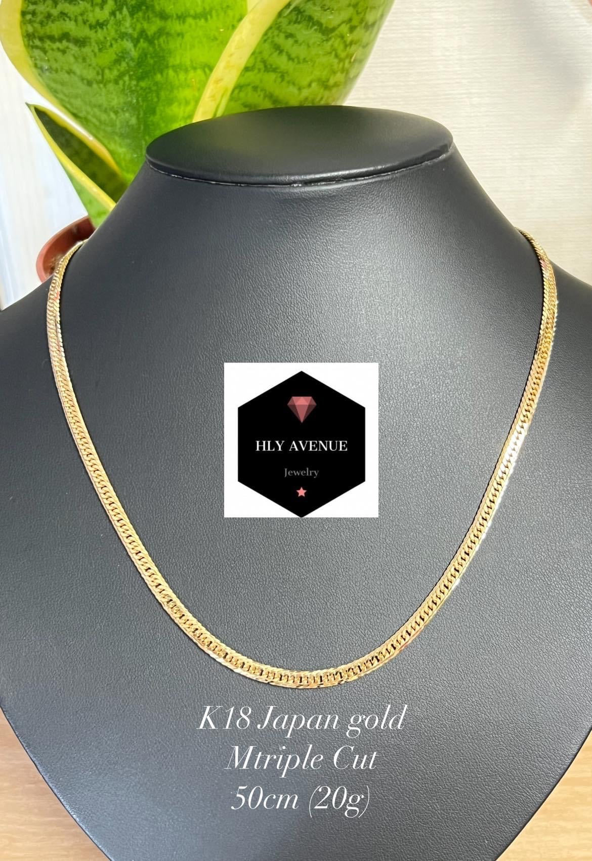 K18 Japan Gold MTriple Cut Kihei 50CM(20g) – HLY Avenue Jewelry