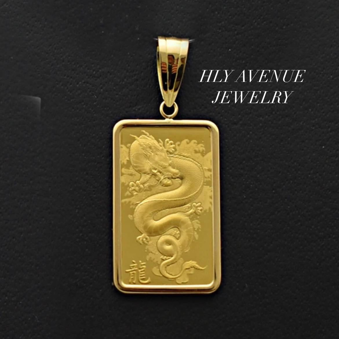 K24 Bullion Japan Gold Dragon Pendant