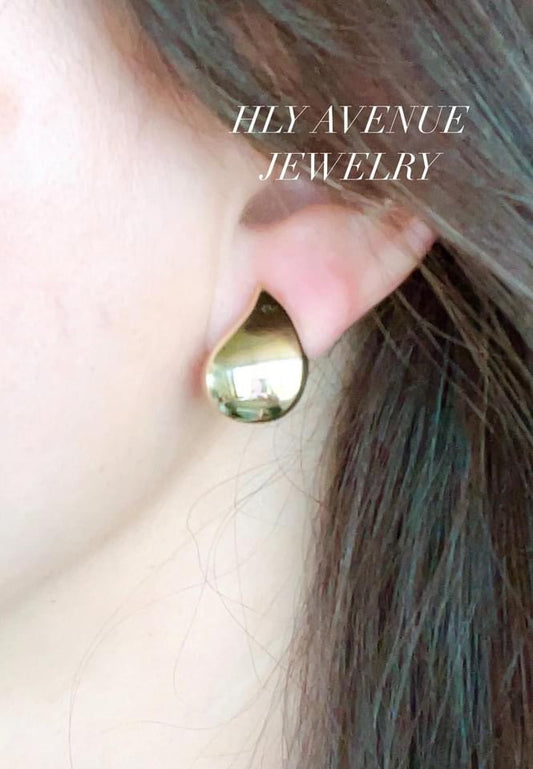 18K Japan Gold Teardrop Earrings