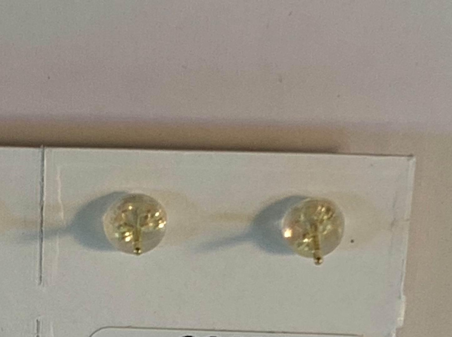 K18 YG Peridot/ Diamond Stud Earring