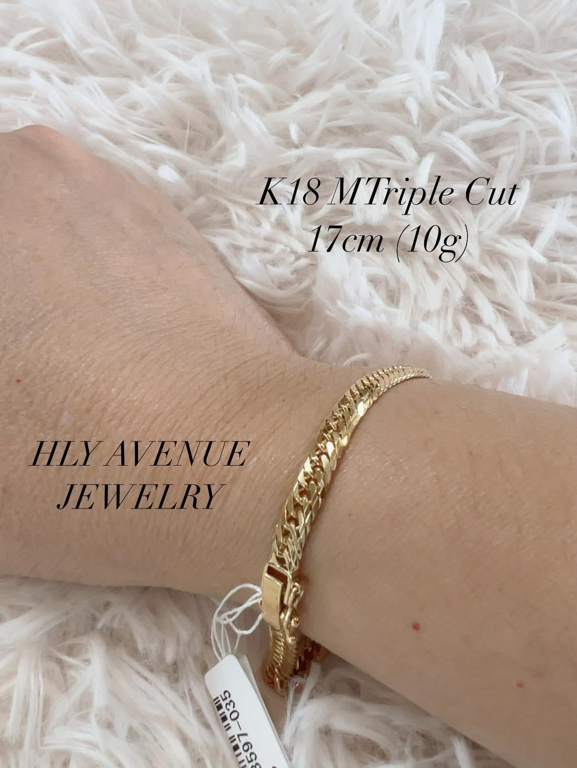 K18 Japan Gold Mcut Kihei 17CM (10g) – HLY Avenue Jewelry
