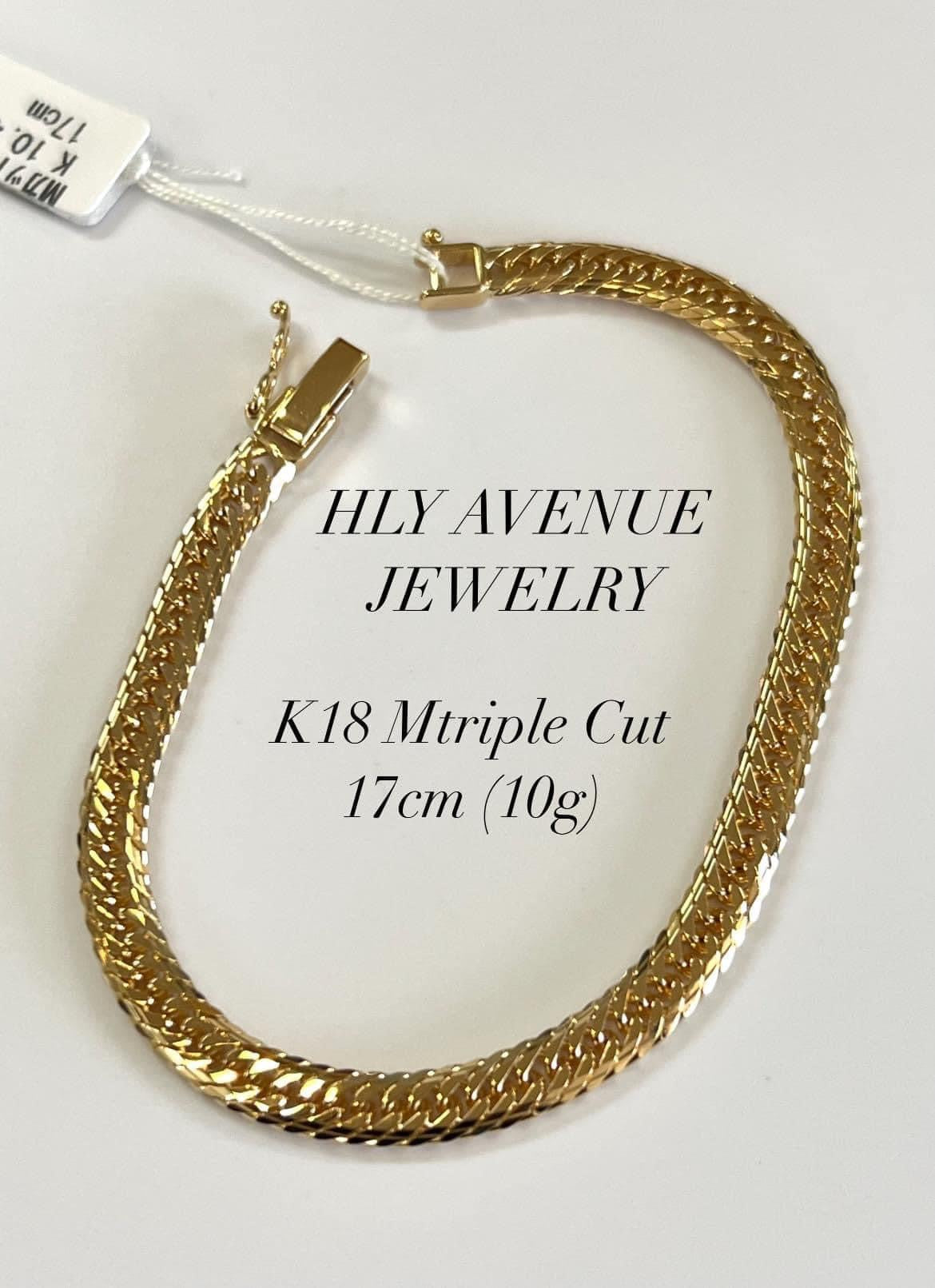 K18 Japan Gold Mcut Kihei 17CM (10g) – HLY Avenue Jewelry