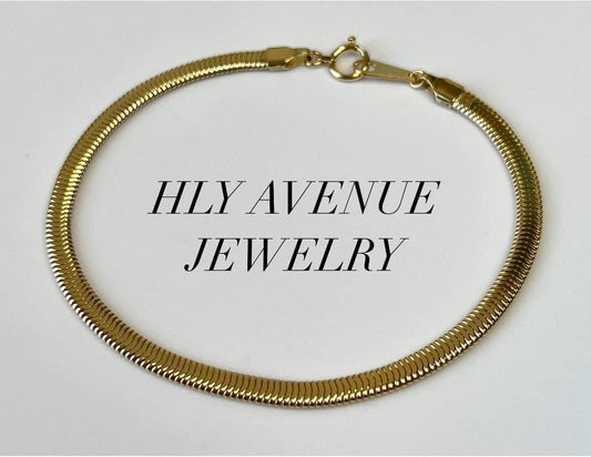18k Japan Gold Snake Chain Bracelet