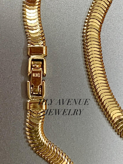 18k Japan Gold Snake Chain Bracelet