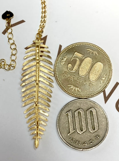 18k Japan Gold Leaf Necklace