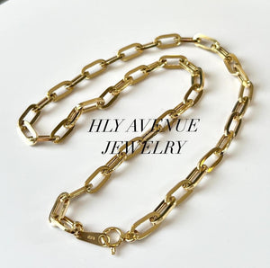 18k Japan Gold “H” Clip Necklace – HLY Avenue Jewelry