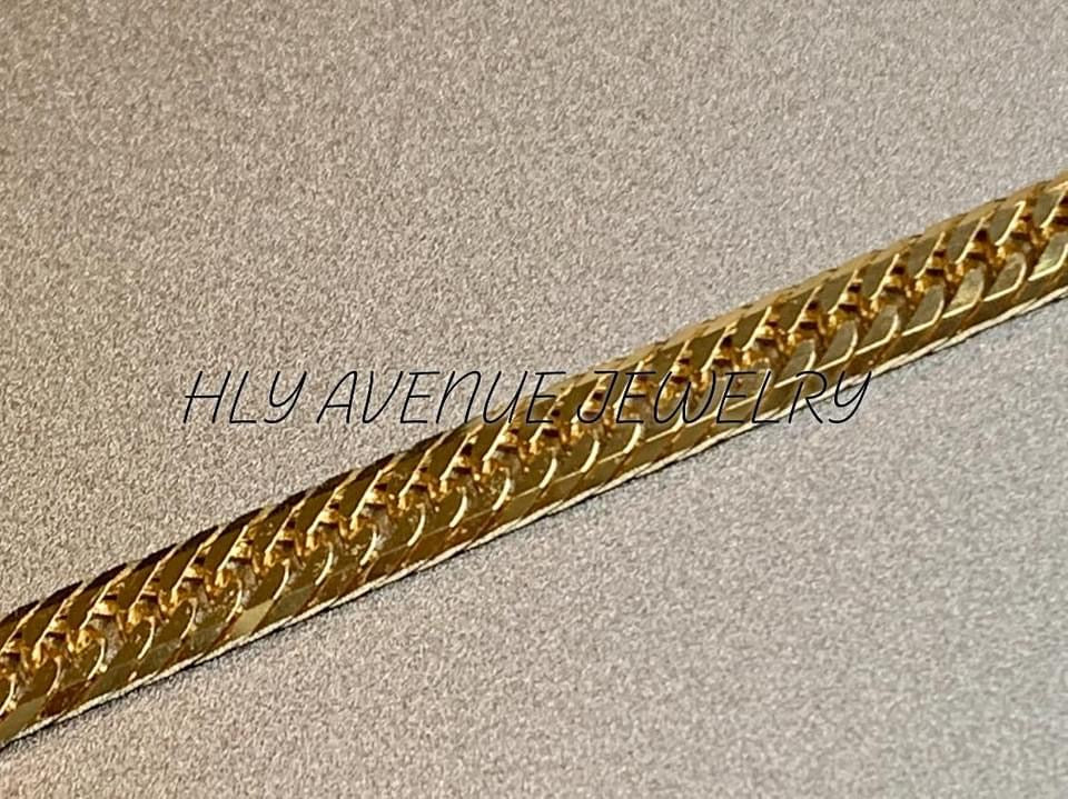 18K Japan Gold 8 Triple Cut Kihei Bracelet