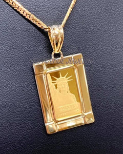 Statue of clearance liberty gold pendant