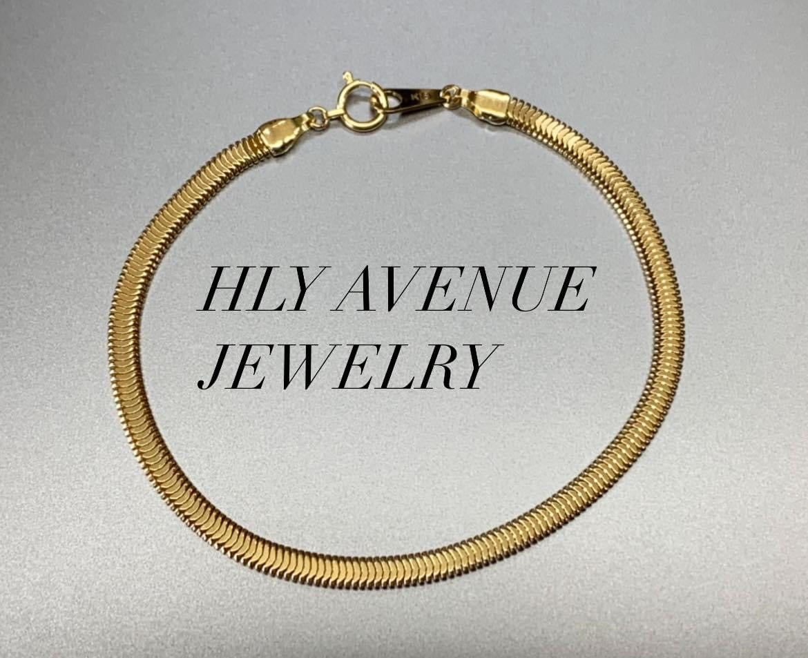 18k Japan Gold Snake Chain Bracelet – HLY Avenue Jewelry