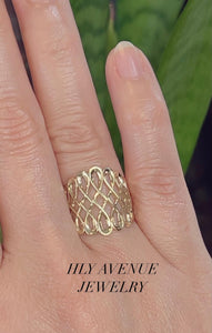 18k Japan Gold Infinity Type Ring – HLY Avenue Jewelry