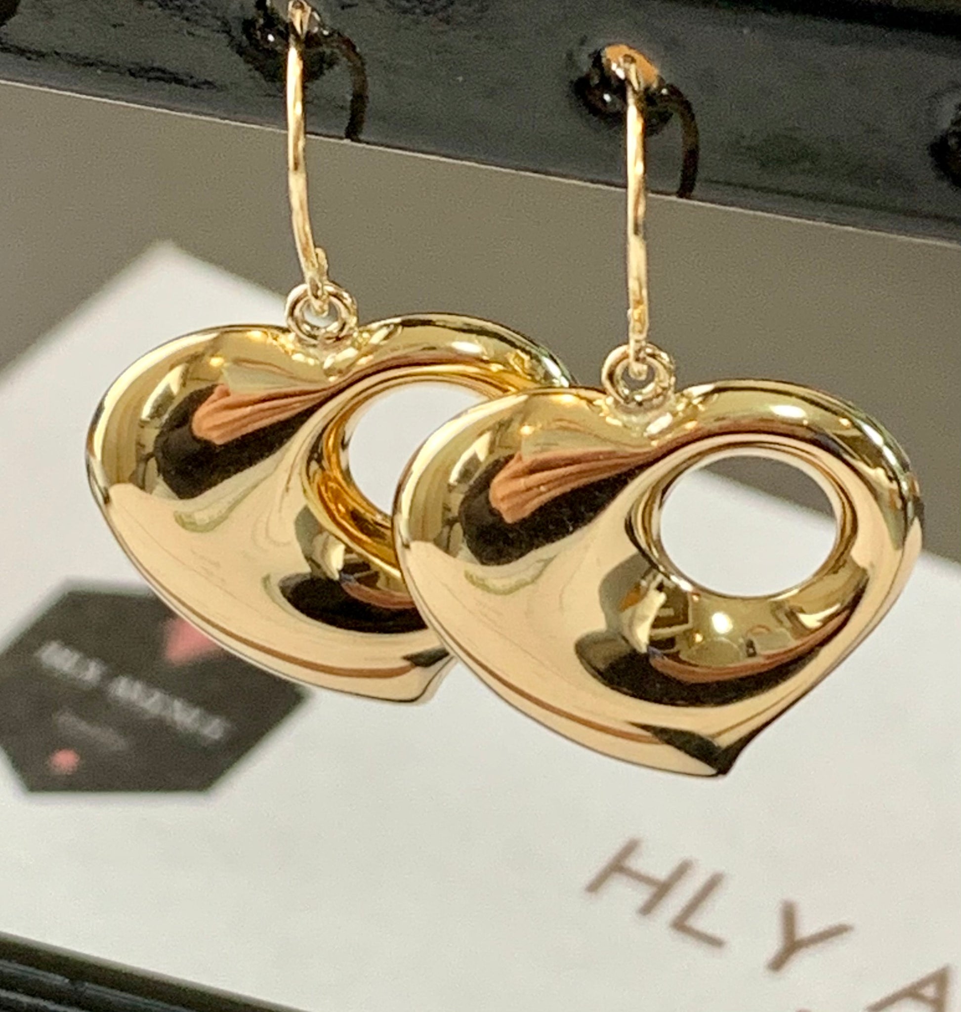 18k Japan Gold Monaca Fishhook Type Earrings