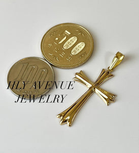 18K Japan Gold Cross Pendant – HLY Avenue Jewelry