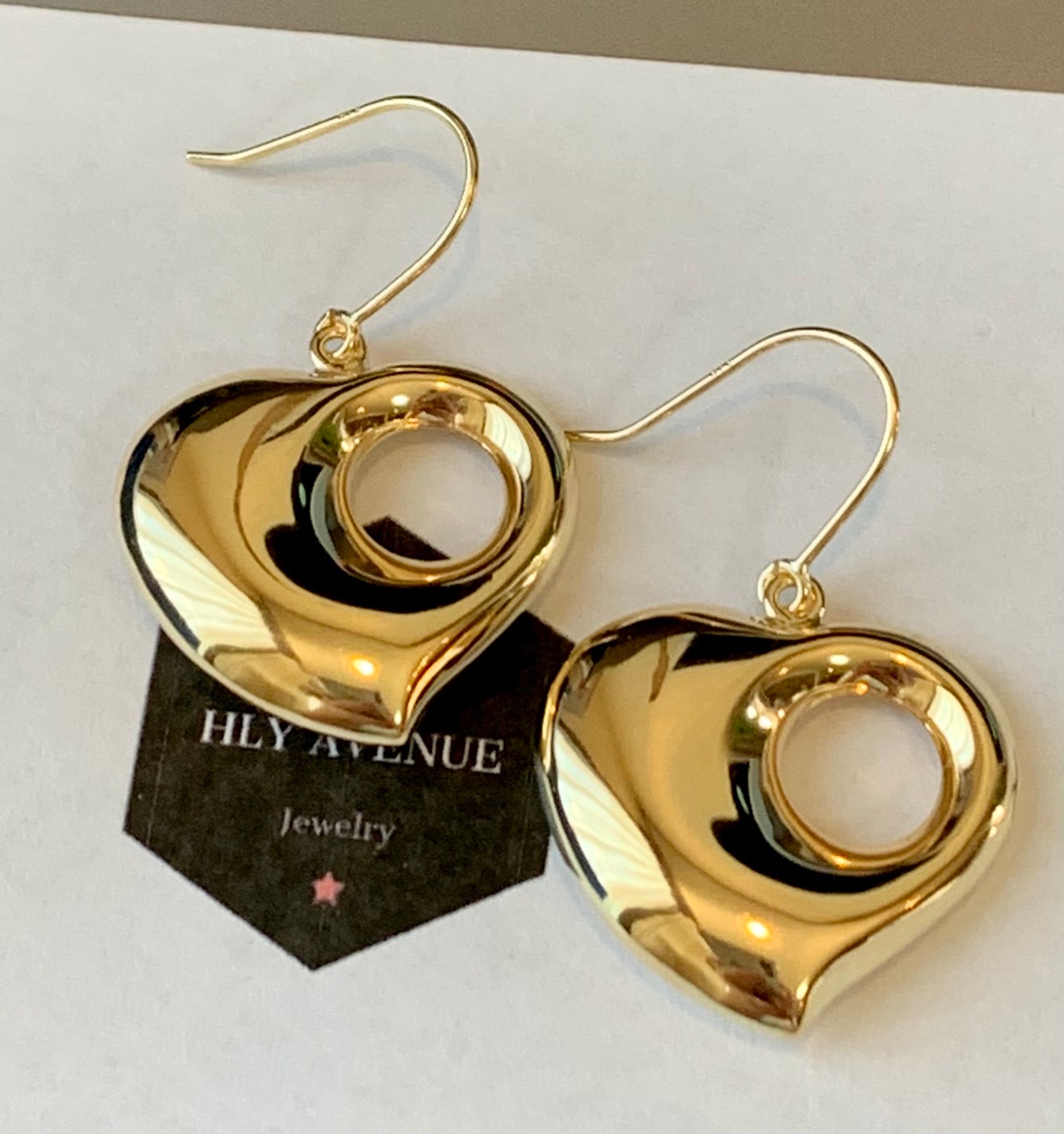 18k Japan Gold Monaca Fishhook Type Earrings