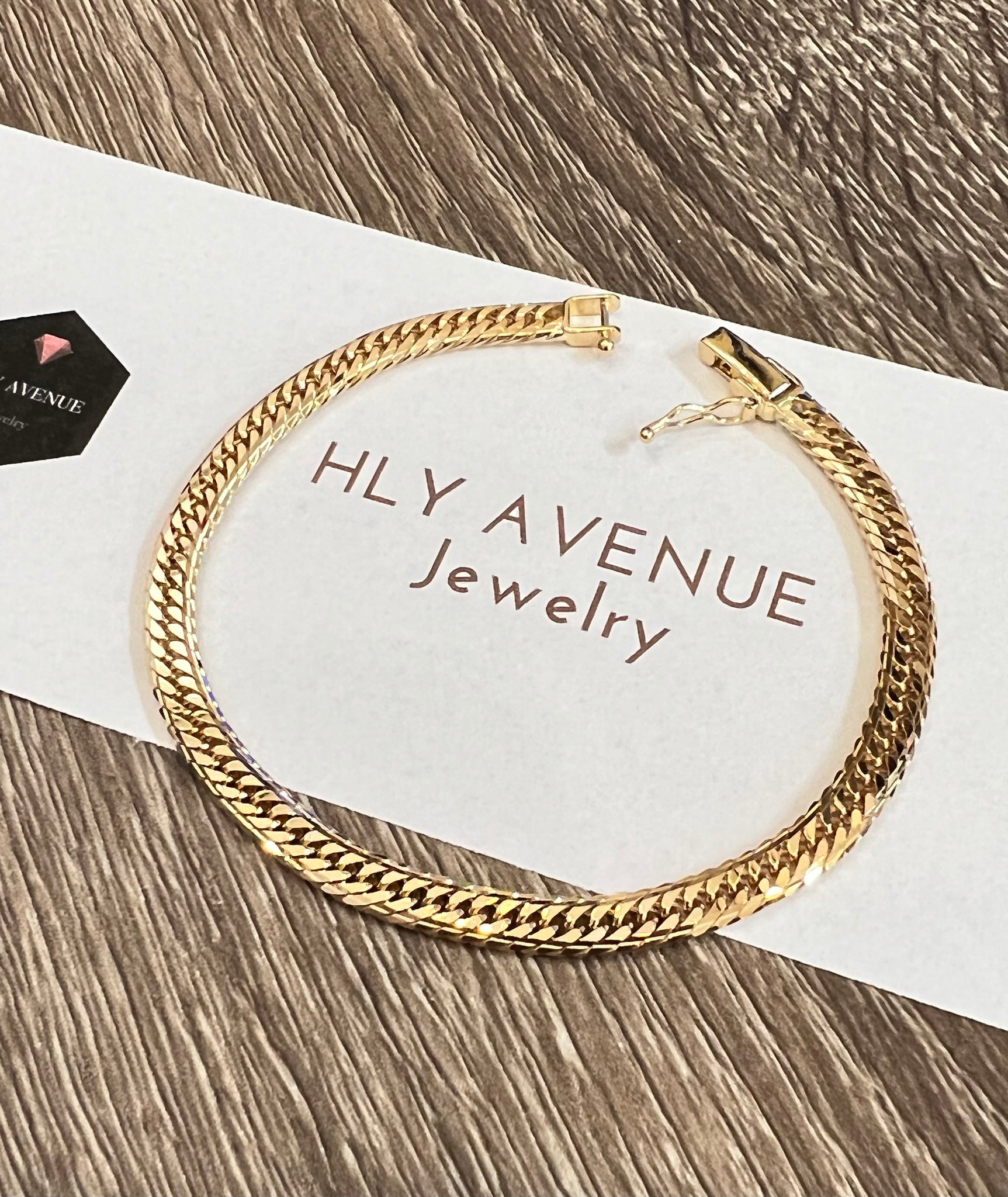 18K Japan Gold Mcut Kihei Bracelet 18CM (10g) – HLY Avenue Jewelry