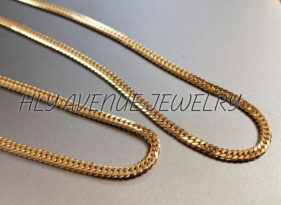 18K Japan Gold 6 Double Cut Kihei Necklace 50CM