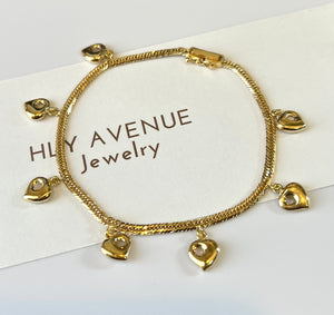 18k Japan Gold 7 Mini Monaca Bracelet 18cm – HLY Avenue Jewelry